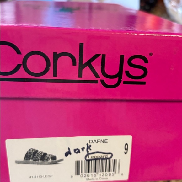 Corkys Leopard Sandals‎ Slides Slip On Summer Shoes Daphne Women’s Size 9 - Picture 7 of 7